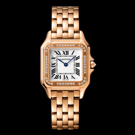 cartier panthere date|Cartier Panthere watch with diamonds.